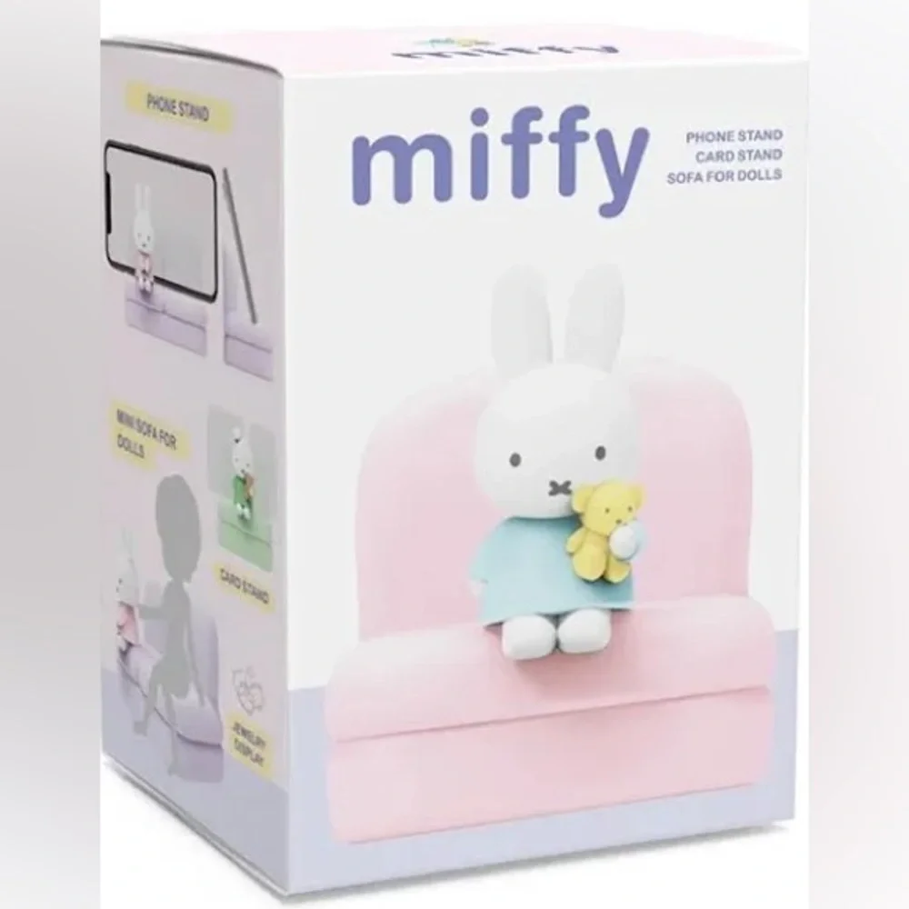 NWT! MIFFY DUO! ADORABLE SOFT MIFFY BAG & MATCHING BLIND BOX PHONE STAND! 5 ⭐️’S